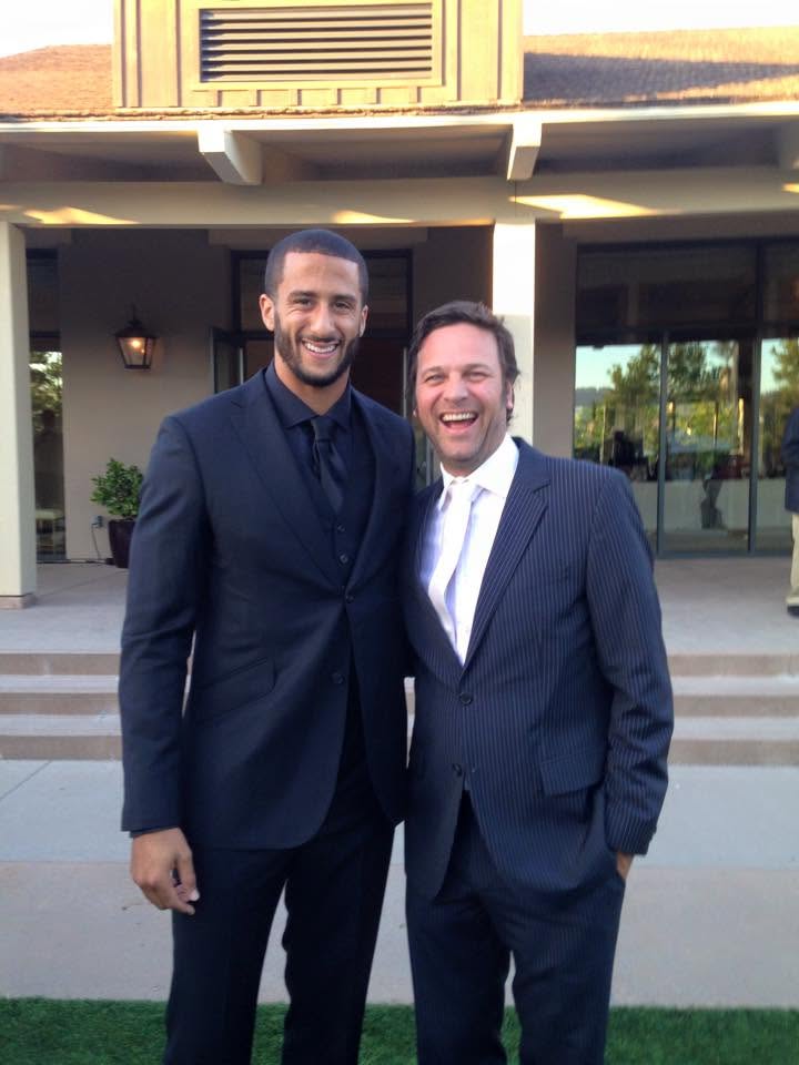 Dennis Goedegebuure with Colin Kaepernick