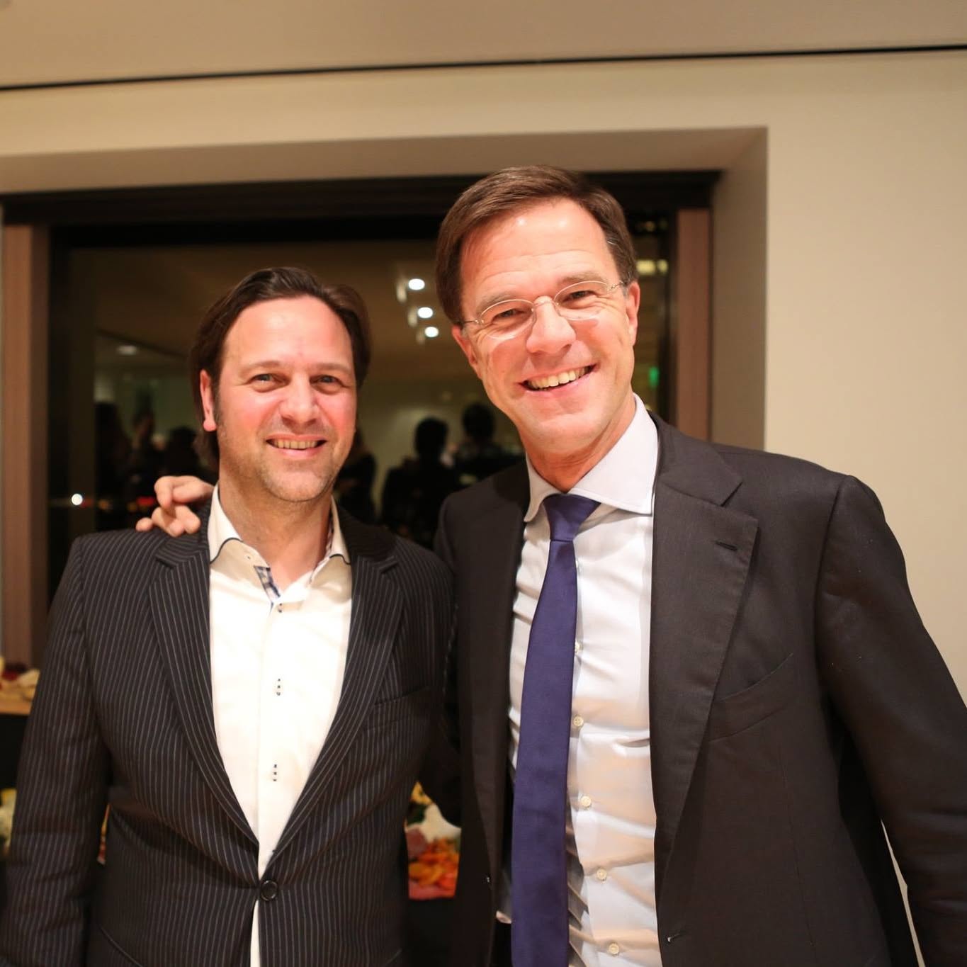 Dennis Goedegebuure with Mark Rutte